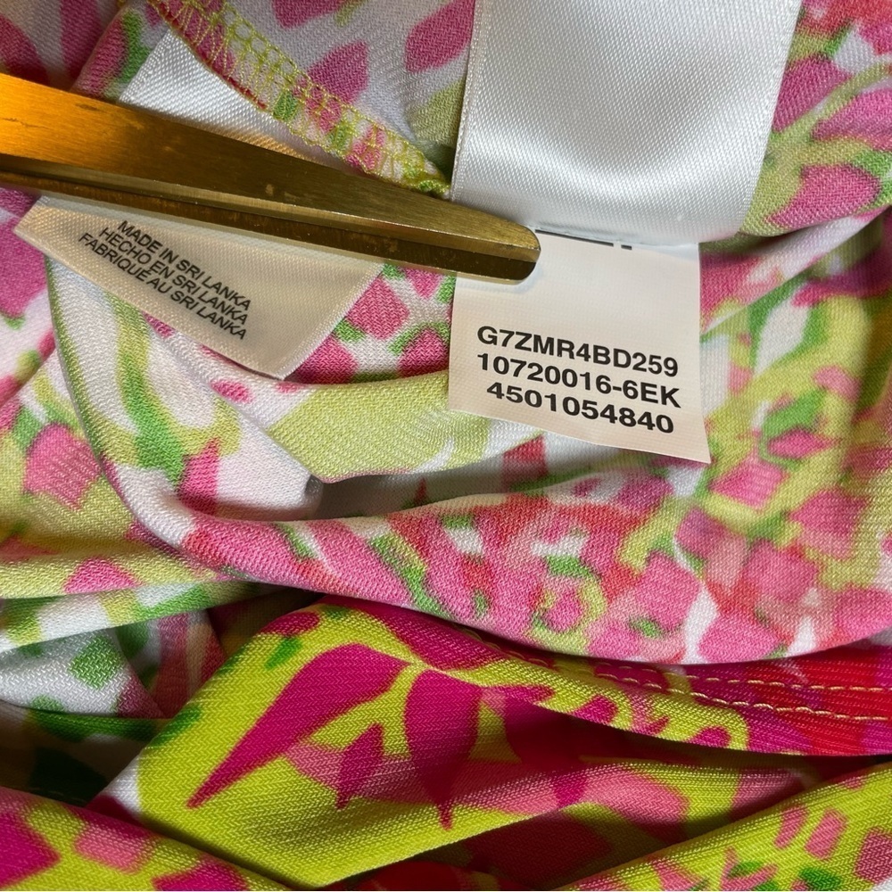 Pappagallo NWT Kiwi Dress Pink & Green Multi Size S - Picture 7 of 11